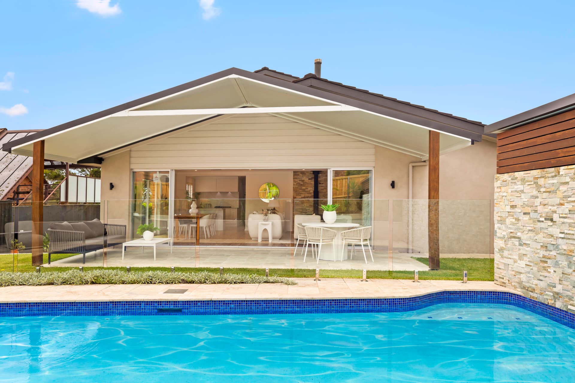 Contemporary home with pool, presented for sale by Parnell Partners